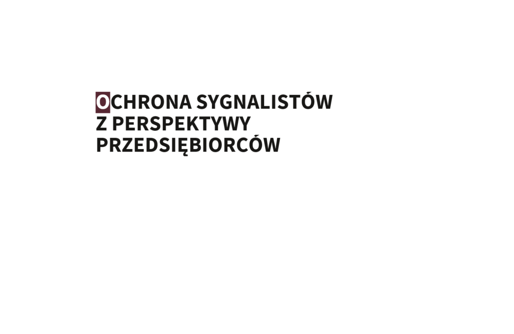 Ochrona Sygnalistów