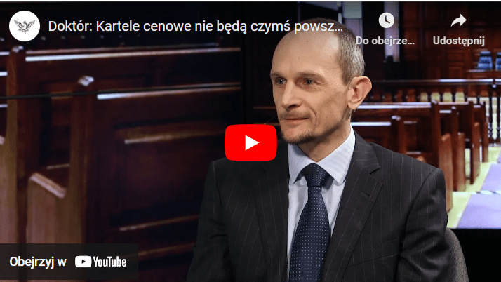 Łukasz Doktór: Kartele cenowe nie będą czymś powszechnym