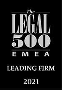 Leading Firm 2021  by EMEA Legal 500 Technology Media Telecom (TMT)  
