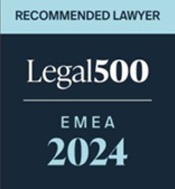 Recommended Lawyer 2024 by The Legal 500 EMEA — Dispute Resolution