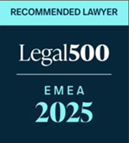 Recommended Lawyer 2025 by The Legal 500 EMEA — Dispute Resolution